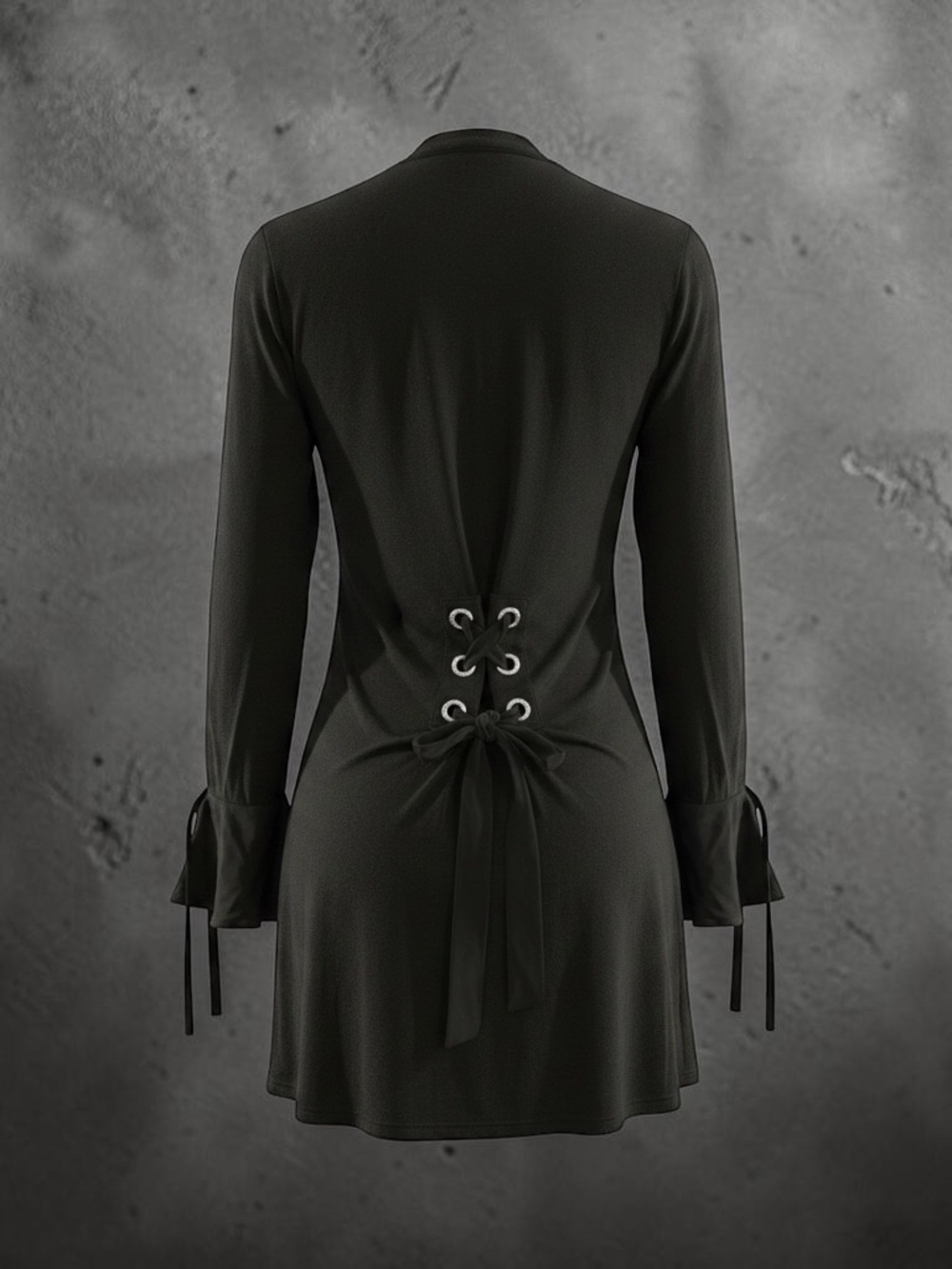 August silk- Y2k open front long sleeve sweater, rhinestones